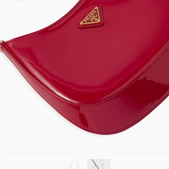 Prada Cleo Red Patent Handbag - Picture 3 of 4